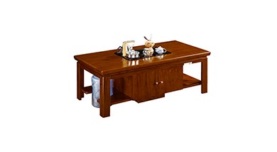 胡桃色茶水柜、茶幾系列14